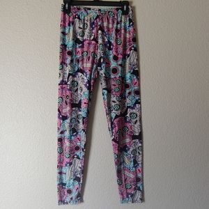 Day of the Dead sugar skull leggings